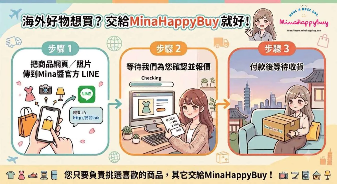 日韓海外好物想買？交給MinaHappyBuy就好！