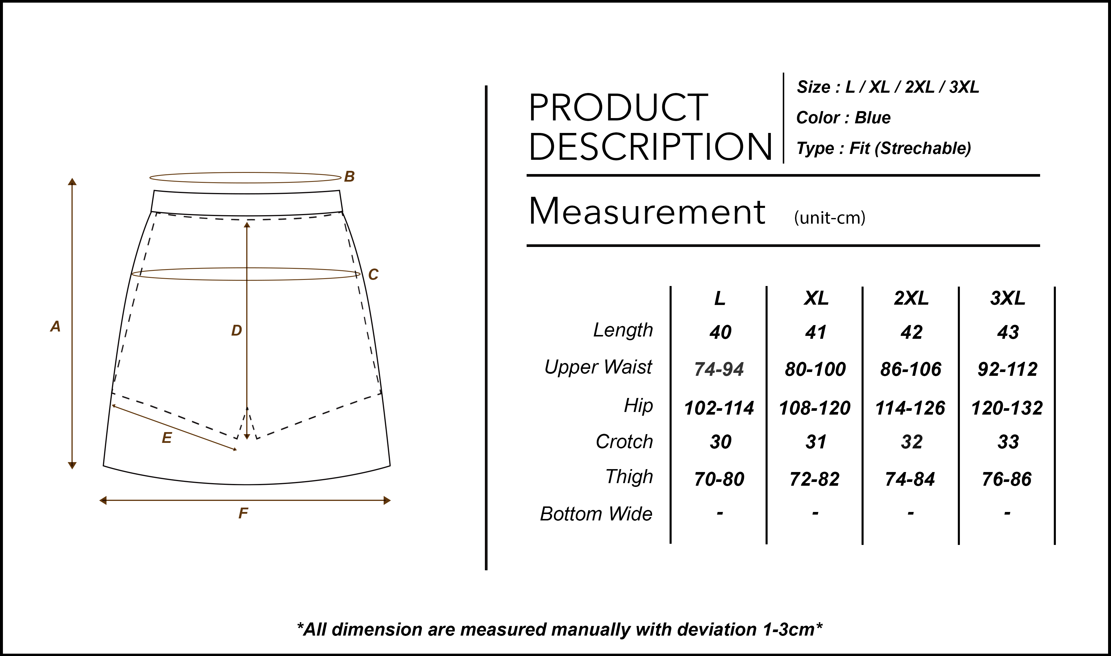 Song Stripe Qipao Bottom