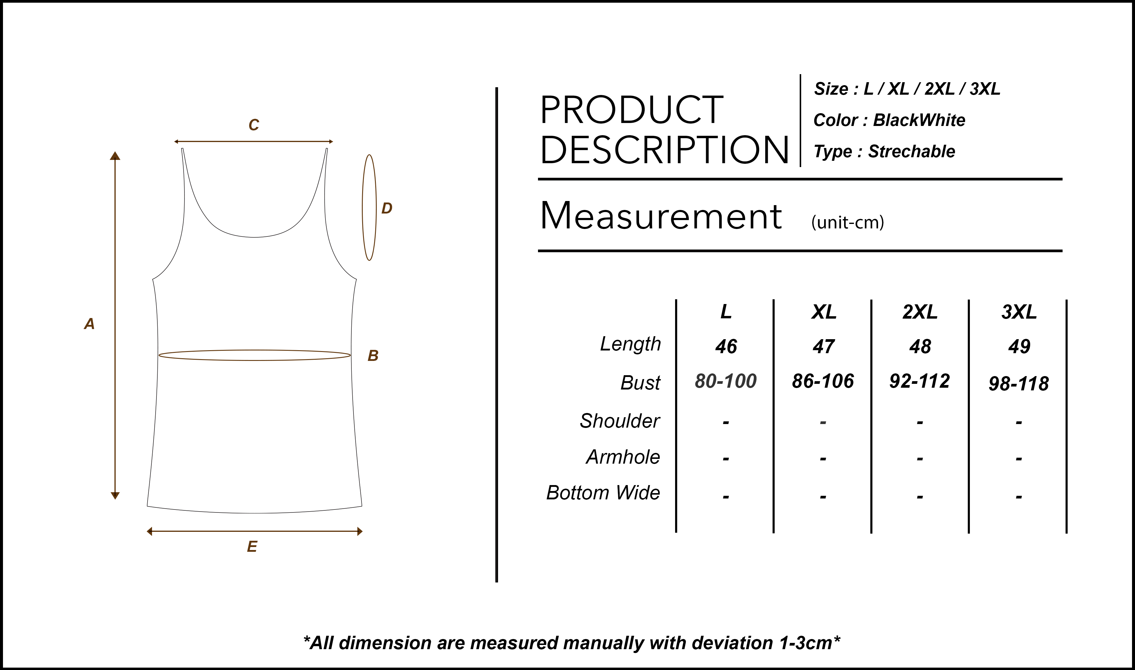 Bra-free Stripes Singlet