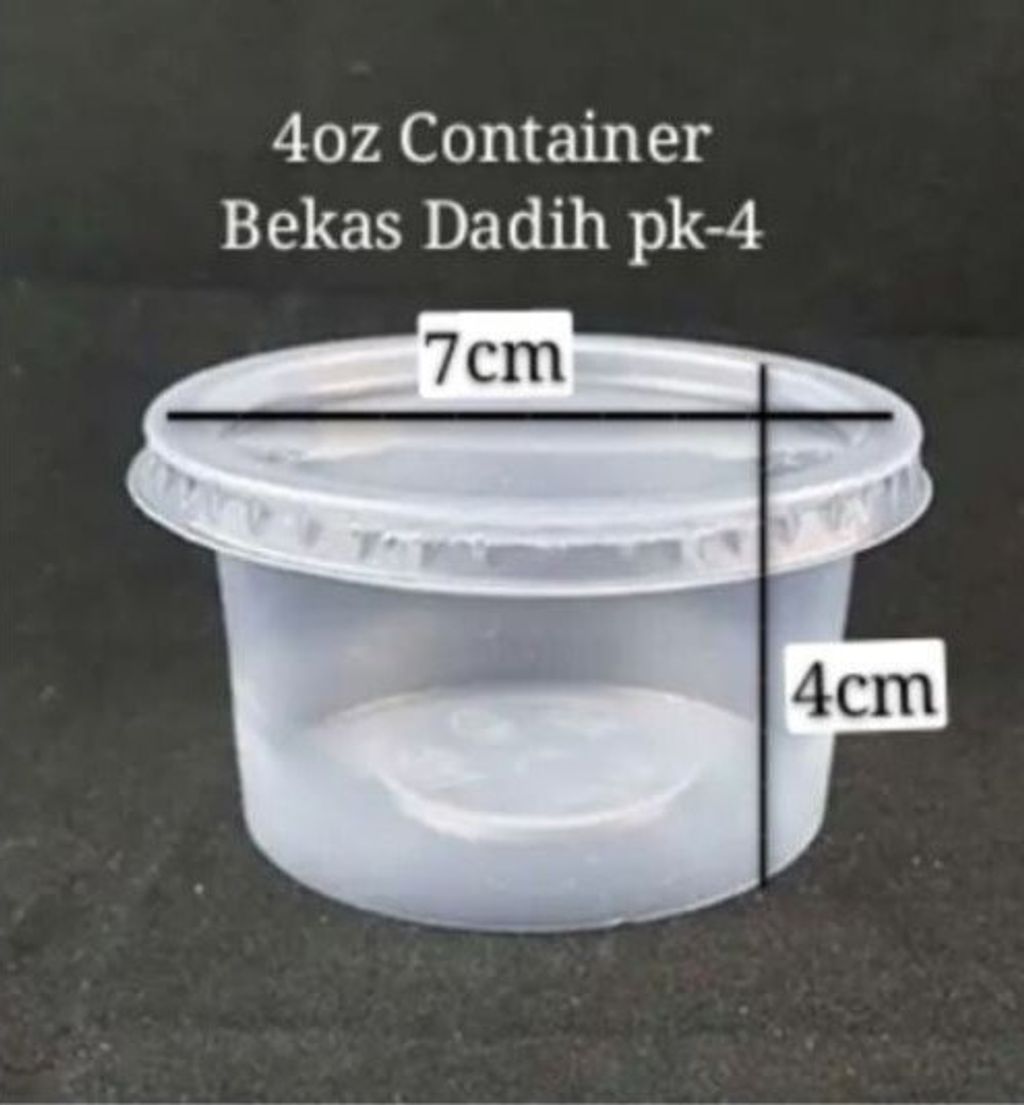 02 PK-4 ROUND CONTAINER WITH FLAT LID DM