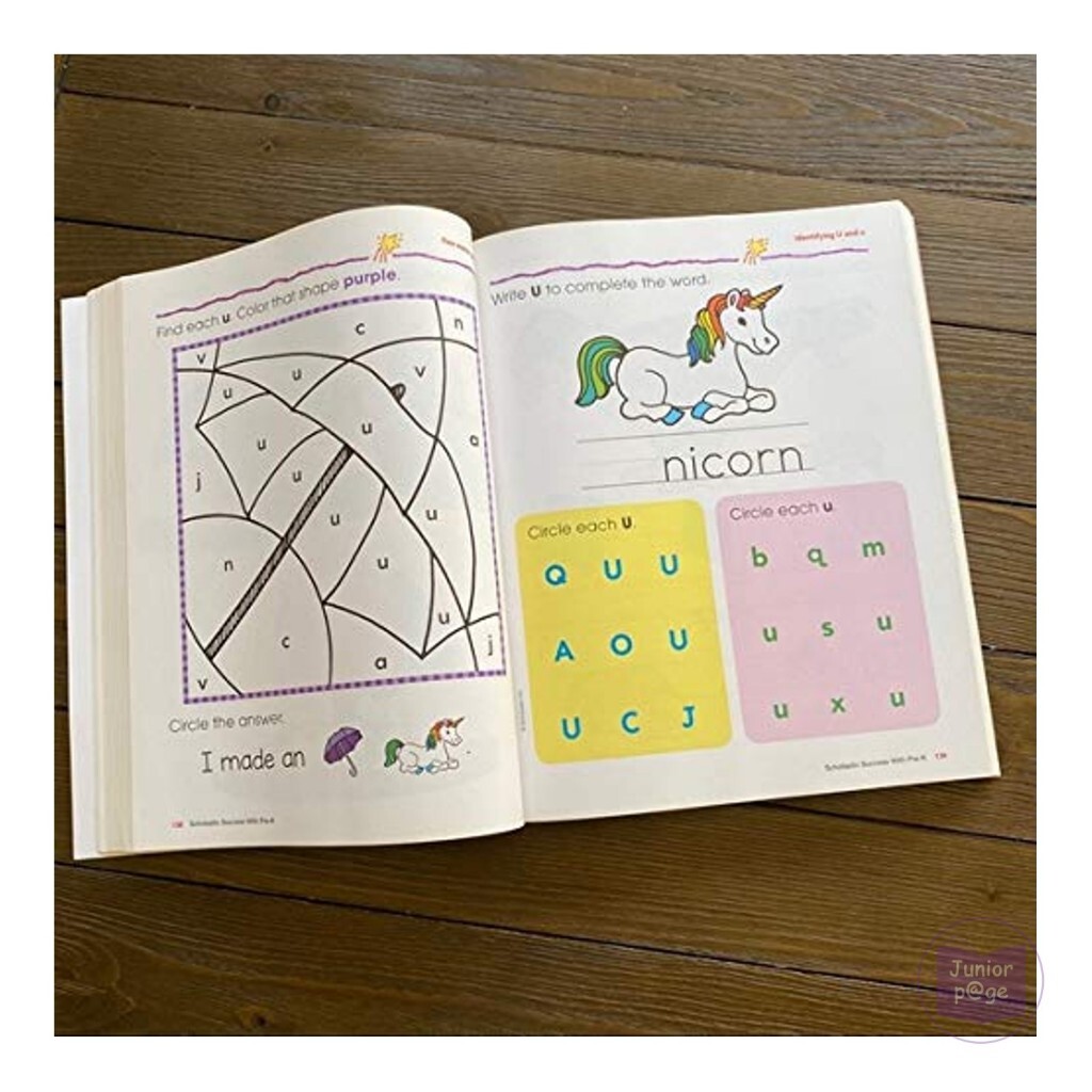 Scholastic - Pre-K Workbook with Motivational Stickers – Junior Page