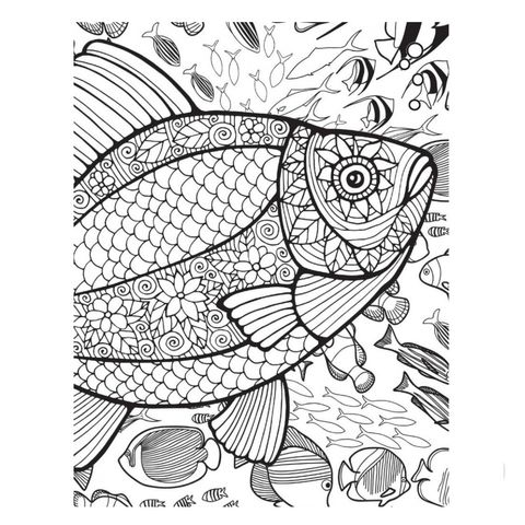 Extreme Copy Colouring for Adults Sea World – Junior Page