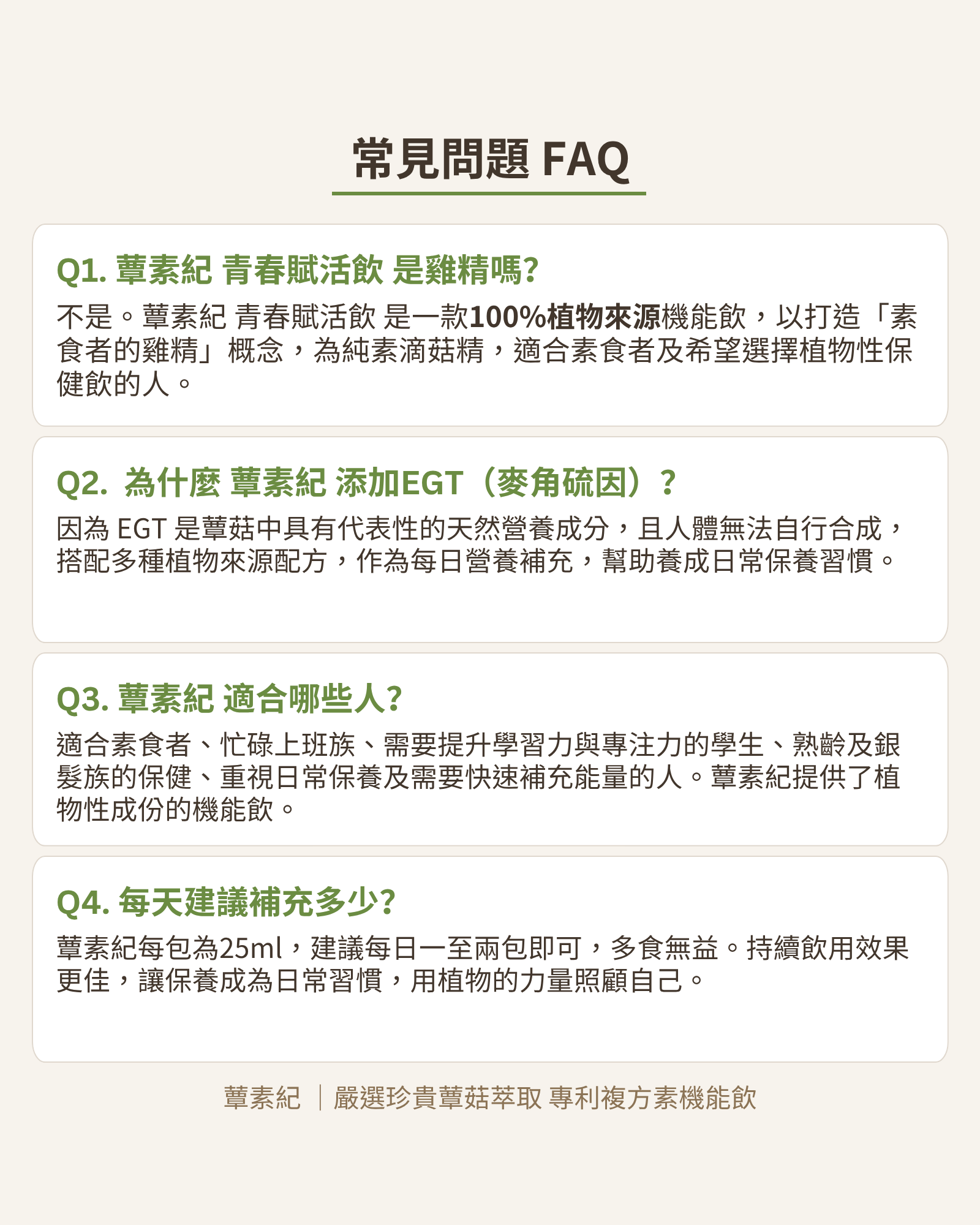蕈素紀 產品介紹 8FAQ1