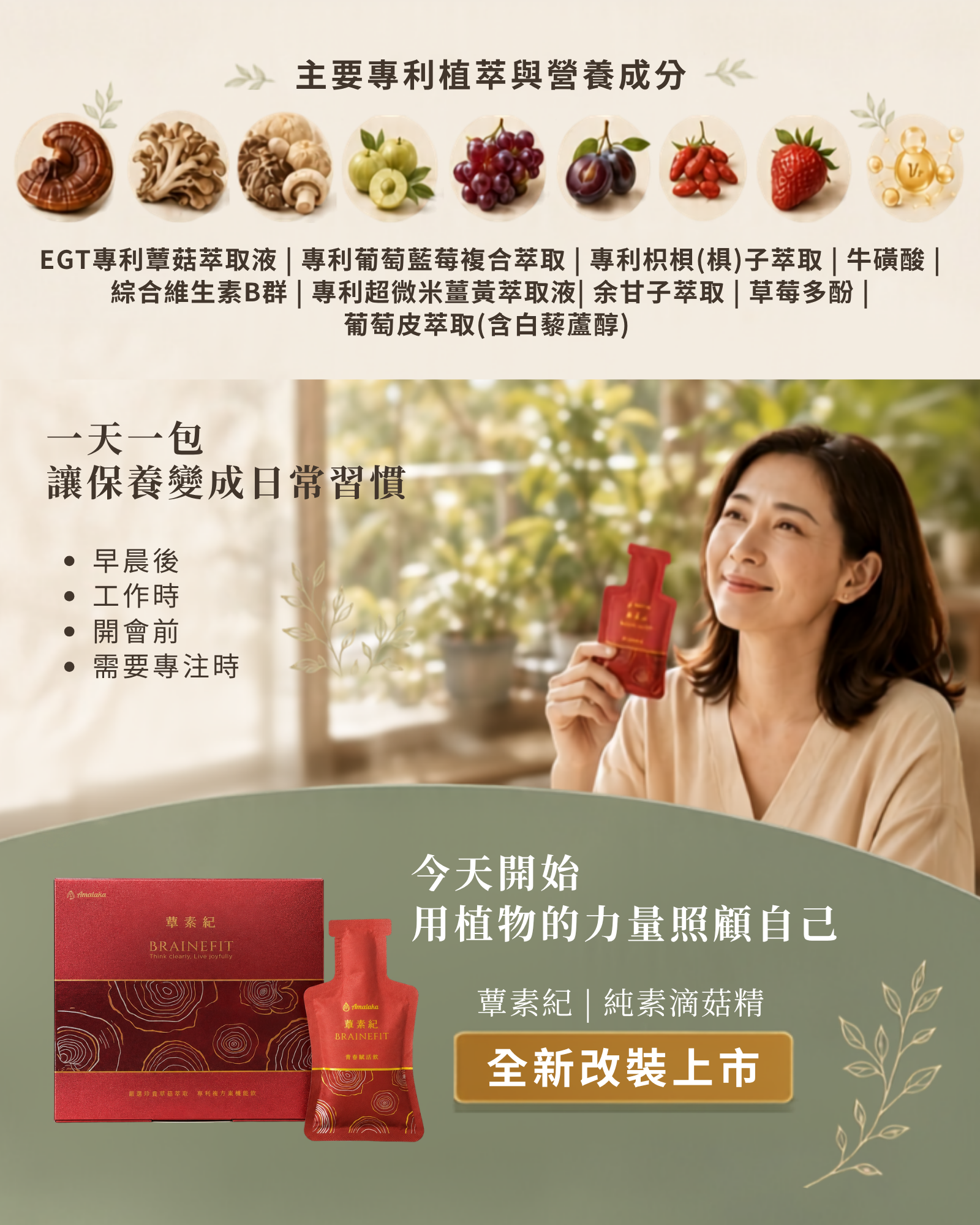 蕈素紀 產品介紹 5專利成分