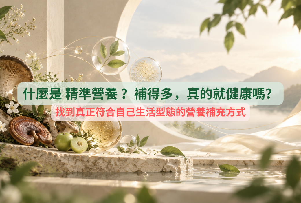 什麼是「精準營養」？找到符合生活型態的營養補充方式