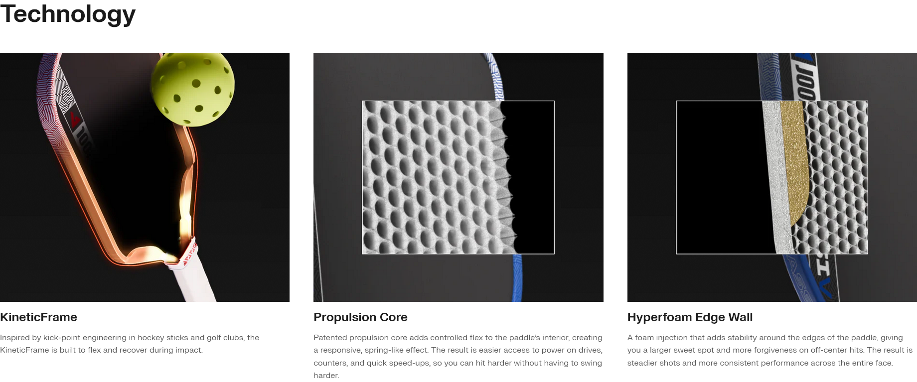 JOOLA Pro V Technology