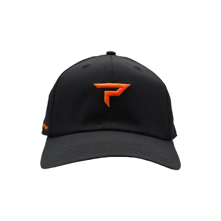 Paddletek_Performance-Icon-Hat_BlackOrange_Front