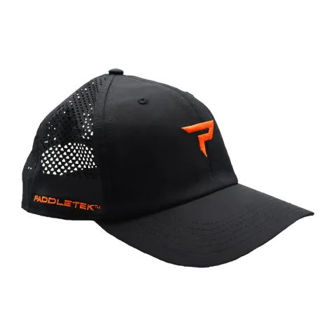 Paddletek_Performance-Icon-Hat_BlackOrange_Side