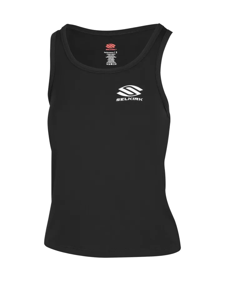 selkirk-pickleball-womens-tank-top-black-front-aerofiber