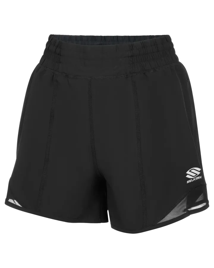selkirk-pickleball-womens-shorts-black-front-aerofiber