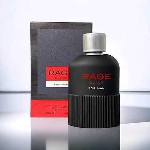 FRAGRANCE WORLD Rage Black for man EDP 90ML