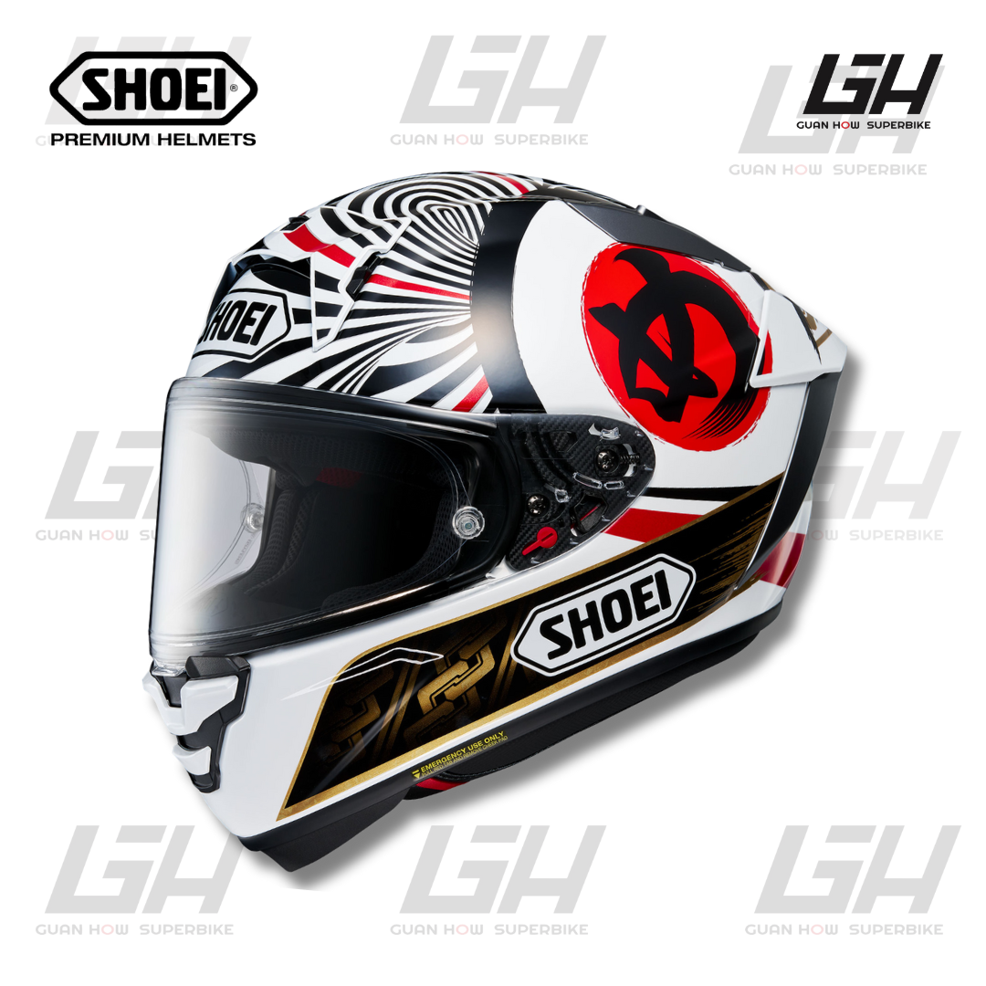新品未使用SHOEI X-Fourteen マルケス6 Mサイズ SHOEI X-14 ショウエイ フルフェイスヘルメット 国内正規品