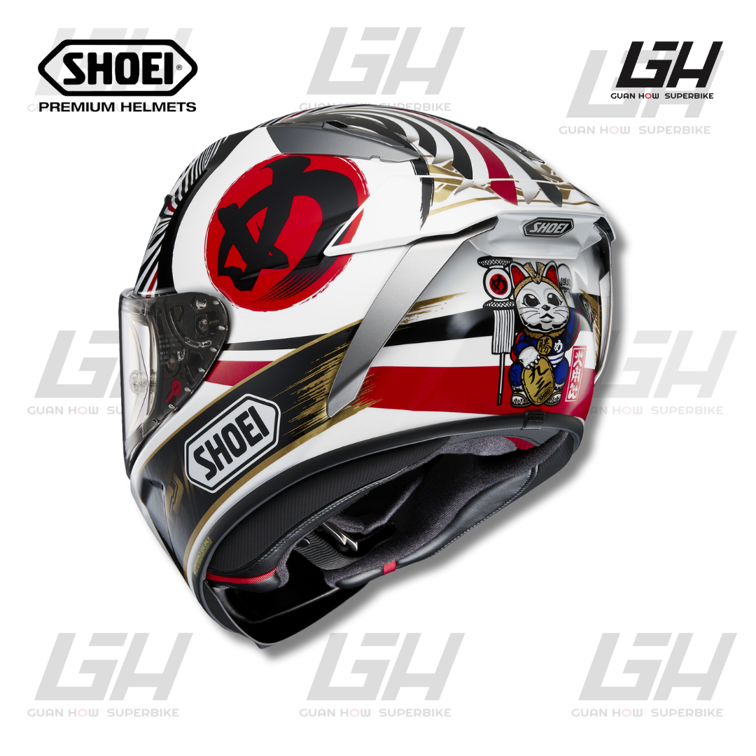 SHOEI X-Fourteen MARQUEZ4 TC-1 (赤/黒) XLサイズ エックス - フォーティーン マルケス4 ヘルメット　REDBULL（レッドブル）塗装 絶版 SHOEI X-14 X-Fourteen marquez4 TC-1 バイク