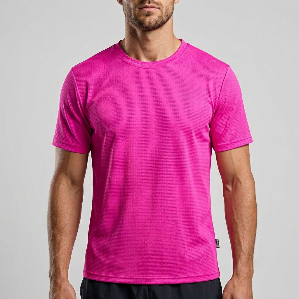 QUICK-DRY-TEE-GRAIN-BASIC-JERSEY-FLUORESCENT-MAGENTA