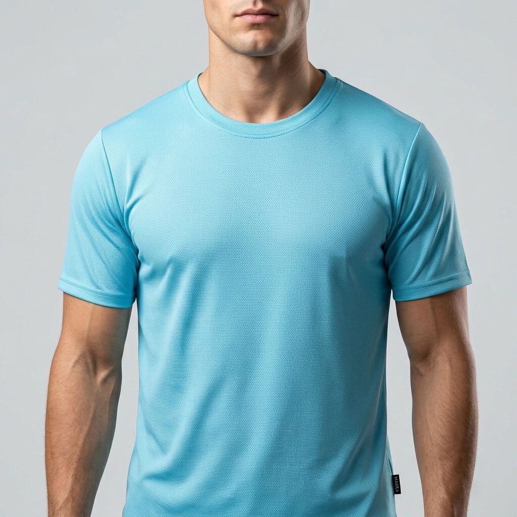 QUICK-DRY-TEE-GRAIN-BASIC-JERSEY-FLUORESCENT-BLUE