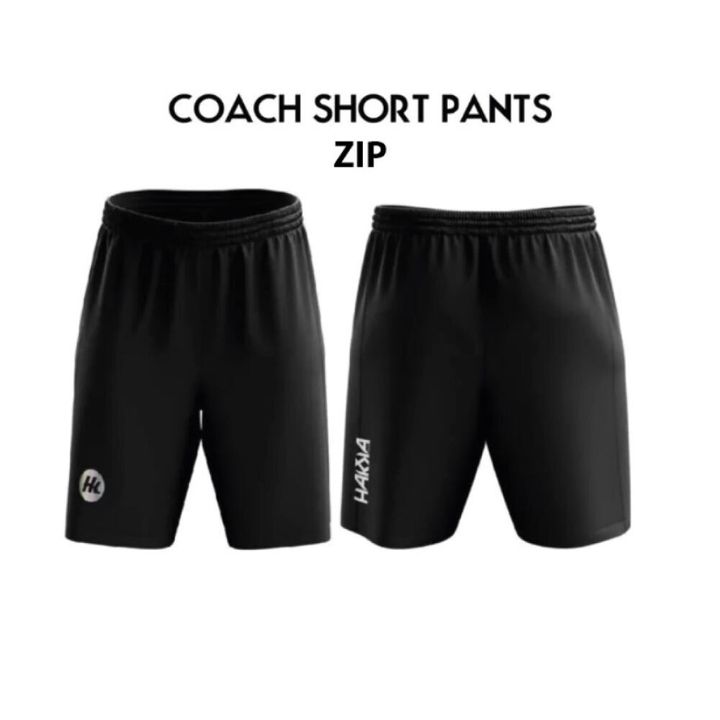 COACH-TRAINING-SHORTS-ZIP-BLACK