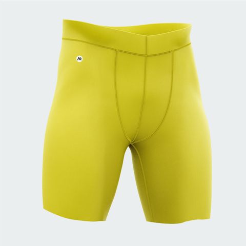 HK-SHORT-TIGHT-YELLOW-FRONT