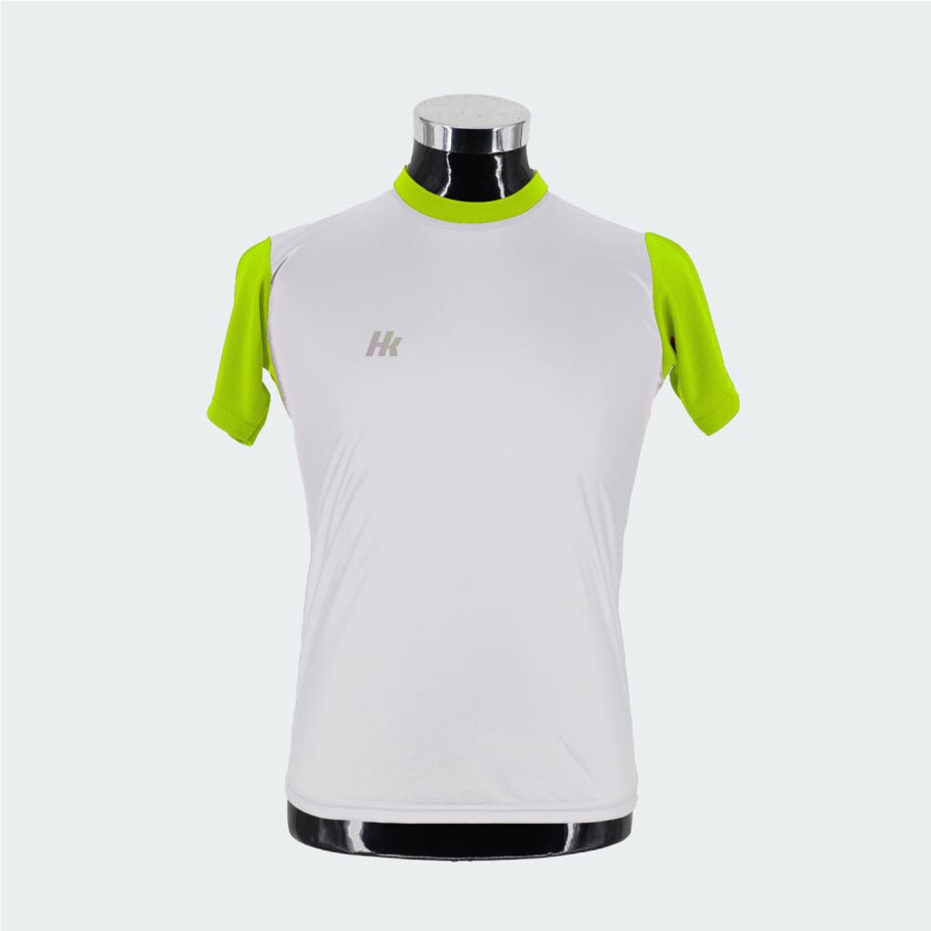 QUICK-DRY-TEE-WHITE-GREEN-FRONT