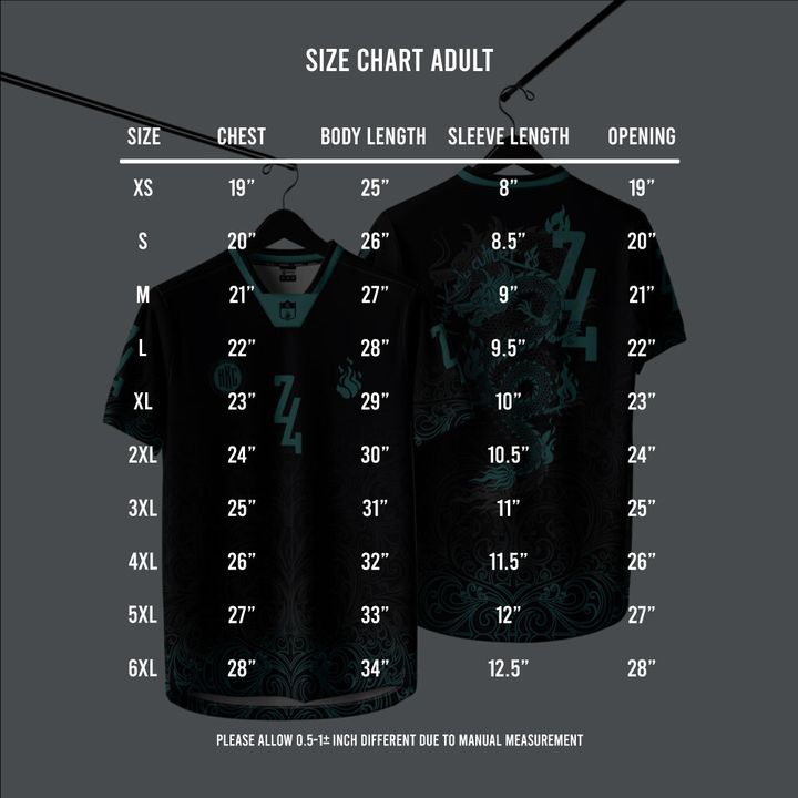 TURQUOISE-DRAGON-NFL-SERIES-JERSEY-SIZE