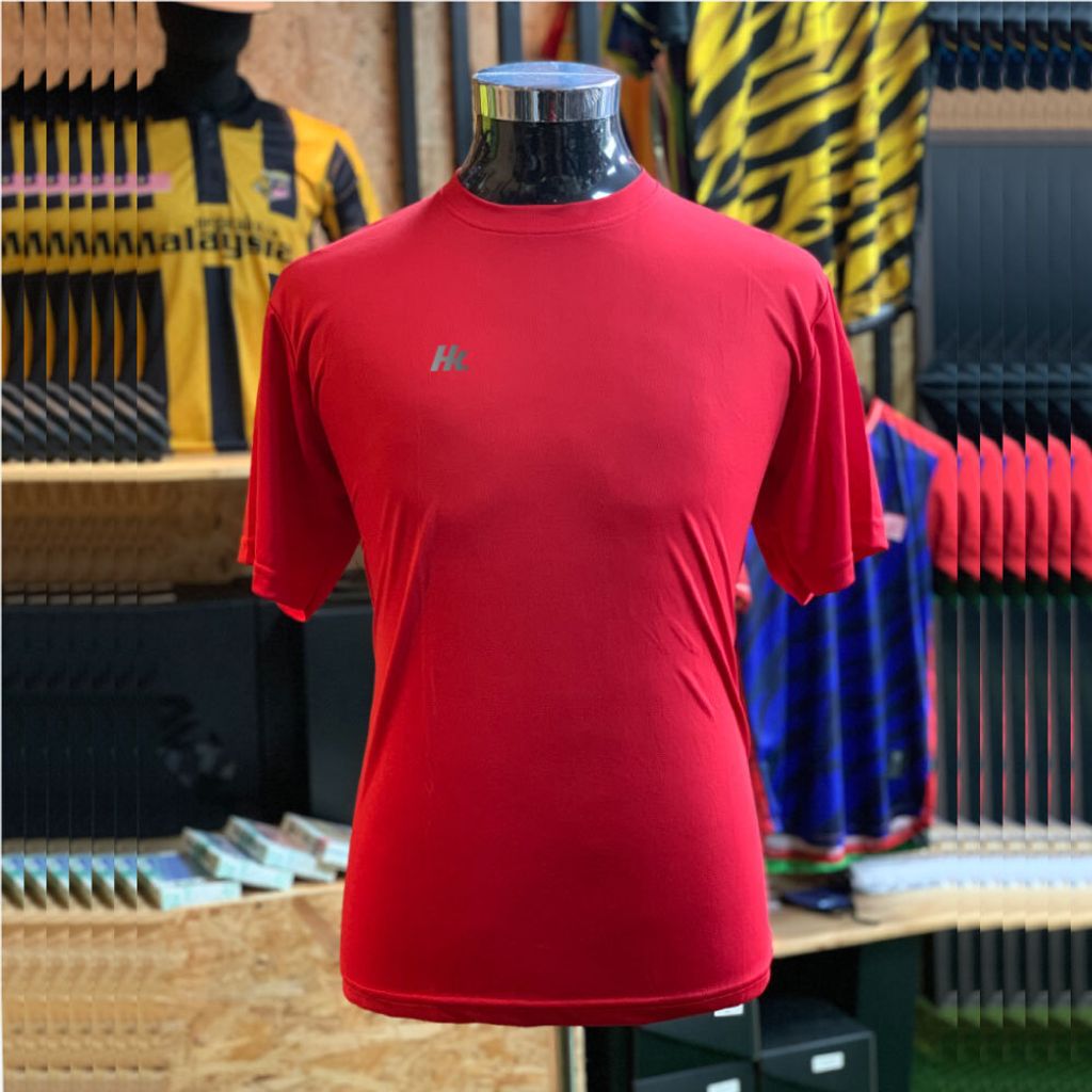 QUICK-DRY-TEE-CHILI-RED-FRONT