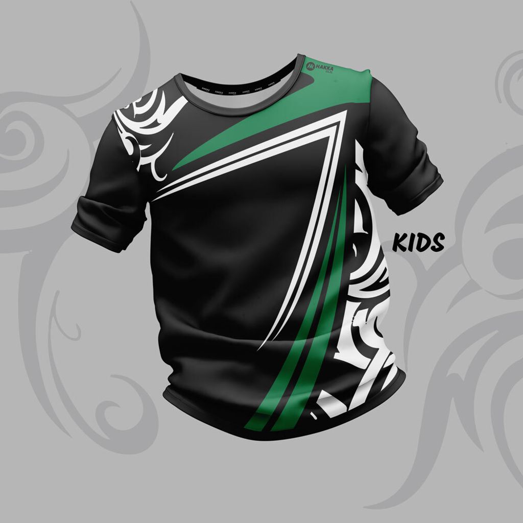 TRIBAL-FOREST-GREEN-JERSEY-KIDS