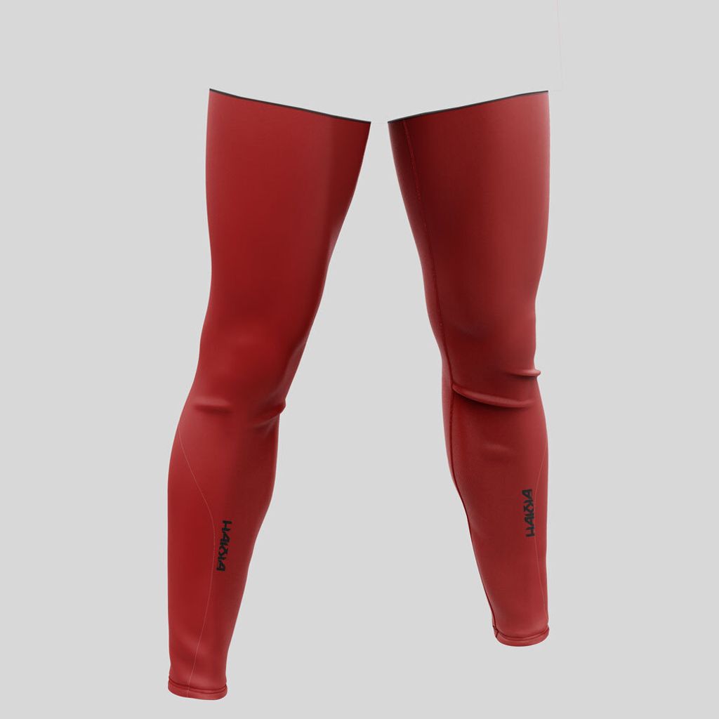 FULL-LEG-COMPRESSION-SLEEVE-RED