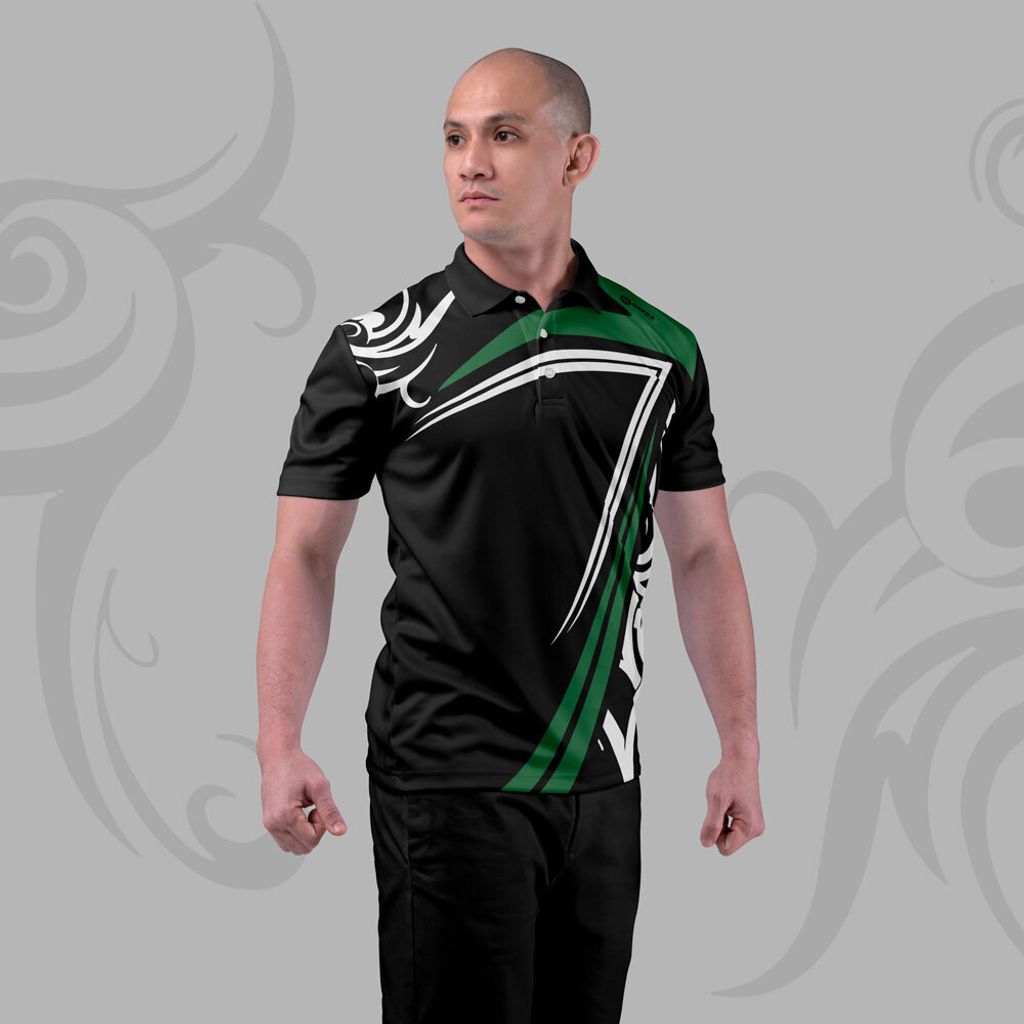 TRIBAL-FOREST-GREEN-JERSEY-POLO-2