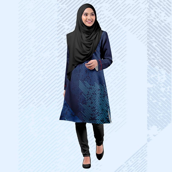 HARI-SUKAN-NEGARA-STRIPE-BLUE-MUSLIMAH