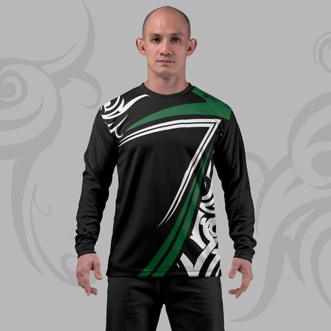 TRIBAL-FOREST-GREEN-JERSEY-LONG