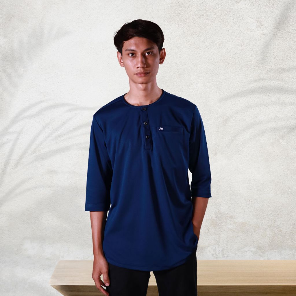 KURTA-ALYASER-DARK-NAVY-BLUE-FRONT