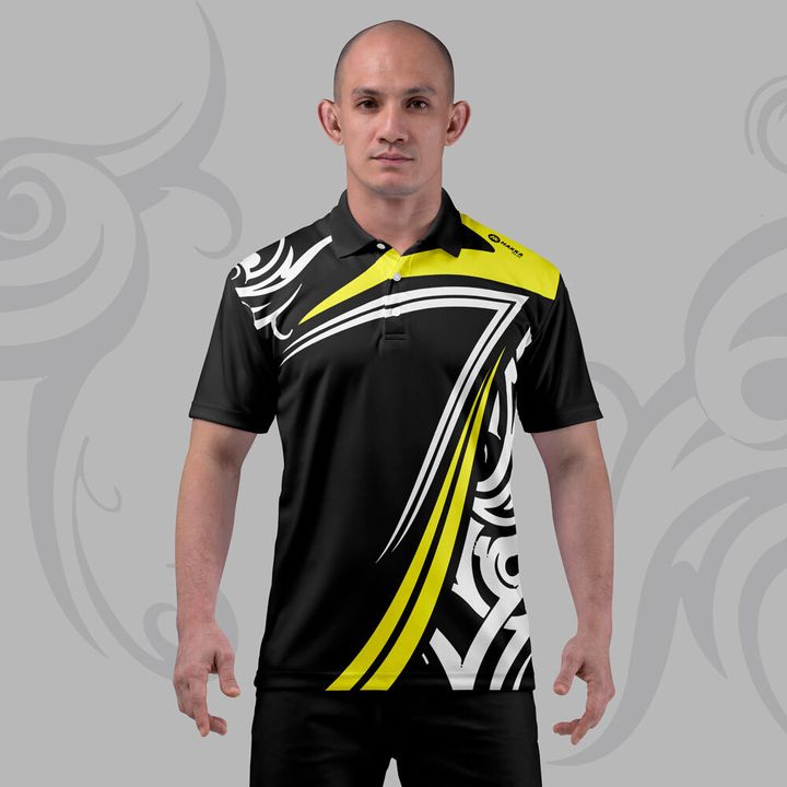 TRIBAL-LEMON-YELLOW-JERSEY-POLO