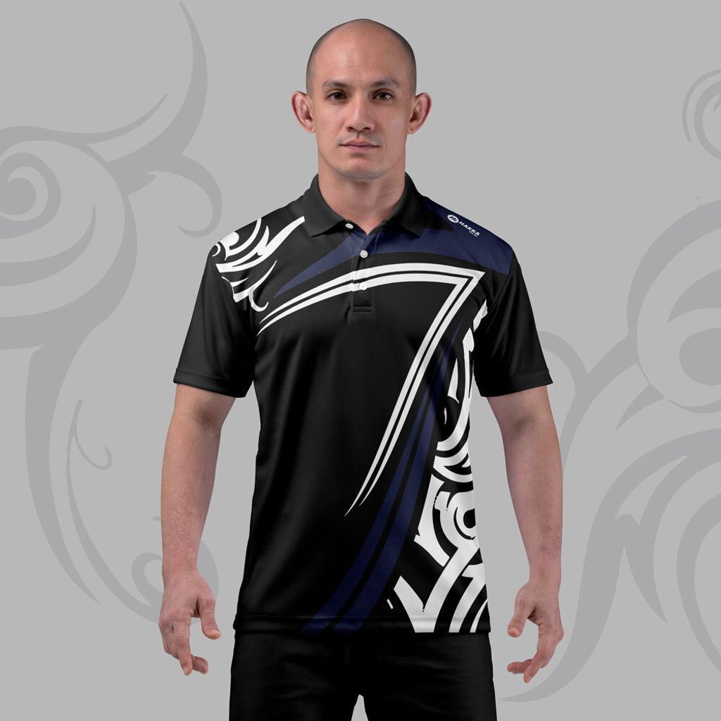 TRIBAL-NAVY-BLUE-JERSEY-POLO