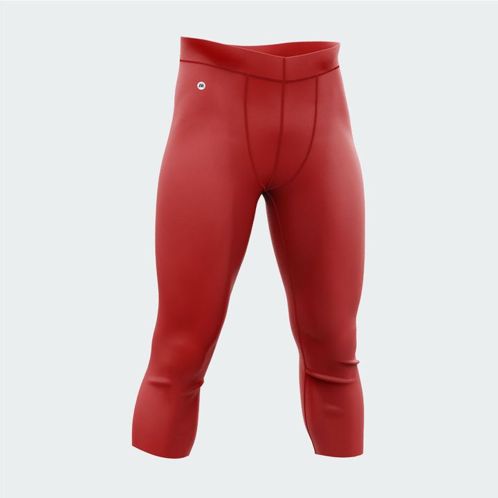 3-4-COMPRESSION-TIGHT-CHILI-RED