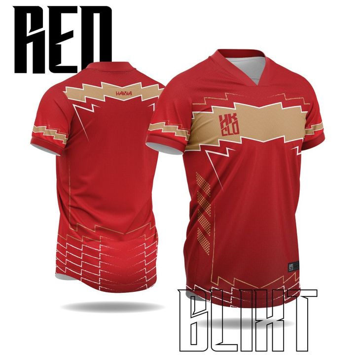 BLIXT-TOMATO-RED-FLAT-V-NECK