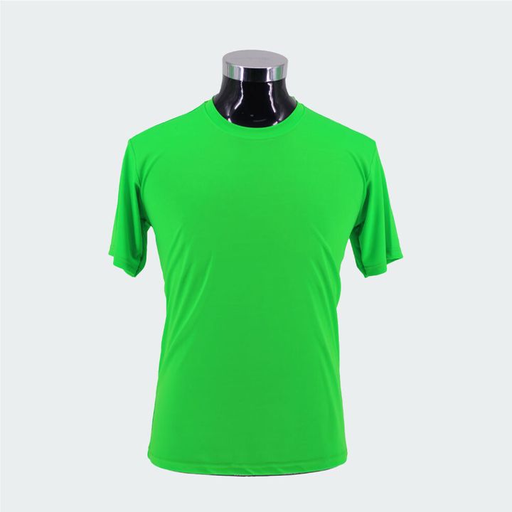 QUICK-DRY-TEE-NEON-GREEN-FRONT