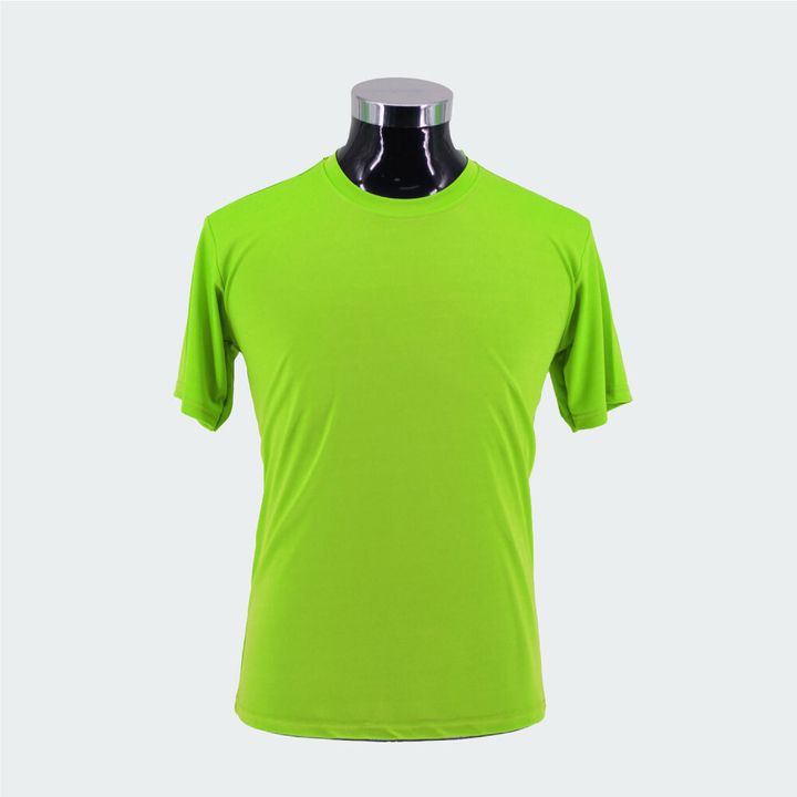 QUICK-DRY-TEE-DEEP-FLUORESCENT-GREEN-FRONT