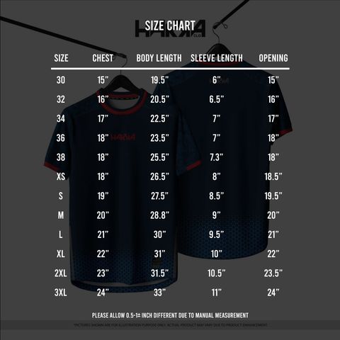 TRIBO-QUICK-DRY-MULTISPORTS-JERSEY-SIZE