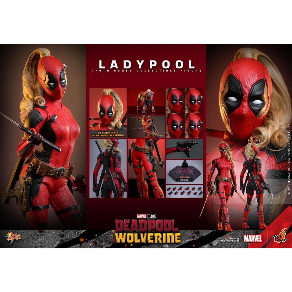 ADJ☁️【預購】HOT TOYS MMS747 死侍與金鋼狼漫威女死侍收藏