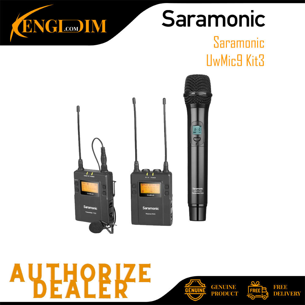 Saramonic UHF Wireless Microphone System UwMic9 Kit3 – KENGDIM