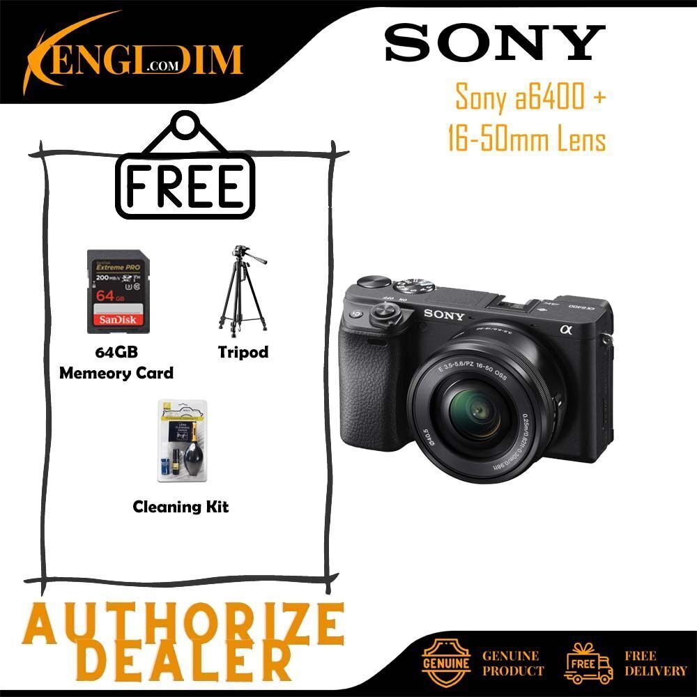 Sony a6400 Mirrorless Digital Camera with E PZ 16-50mm Lens Sony a6400 Mirrorless Digital Camera with E PZ 16-50mm Lens