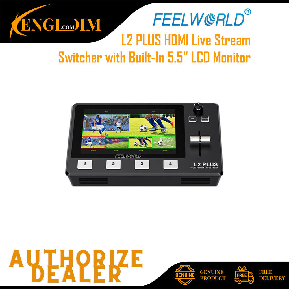FeelWorld L2 PLUS HDMI Live Stream Switcher with Built-In FeelWorld L2 PLUS HDMI Live Stream Switcher with Built-In
