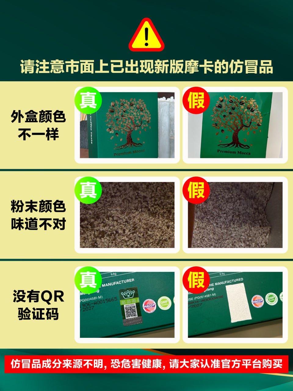 Magic Mocca 真假細節九宮格對比