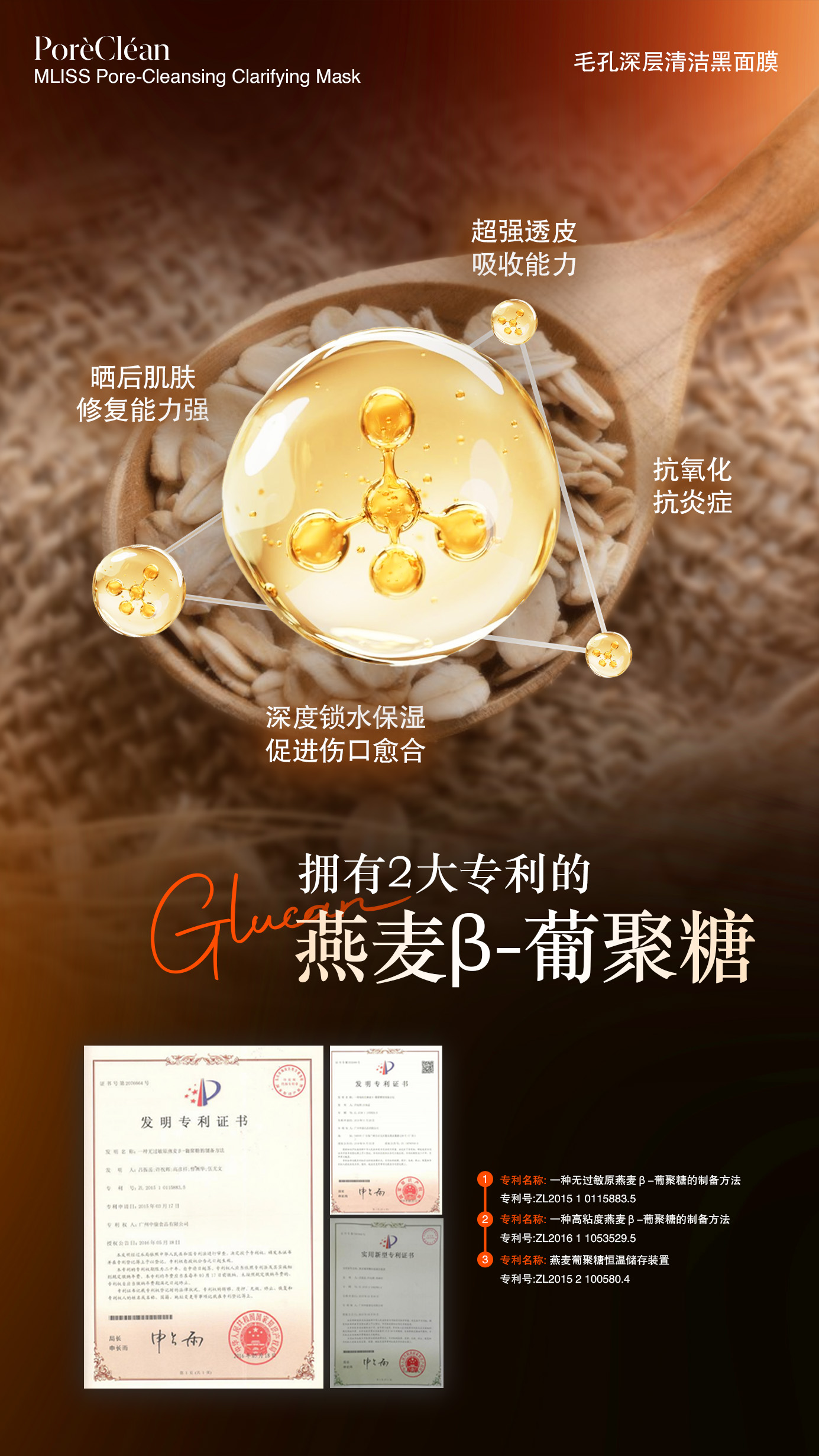 双项专利燕麦β-葡聚糖
