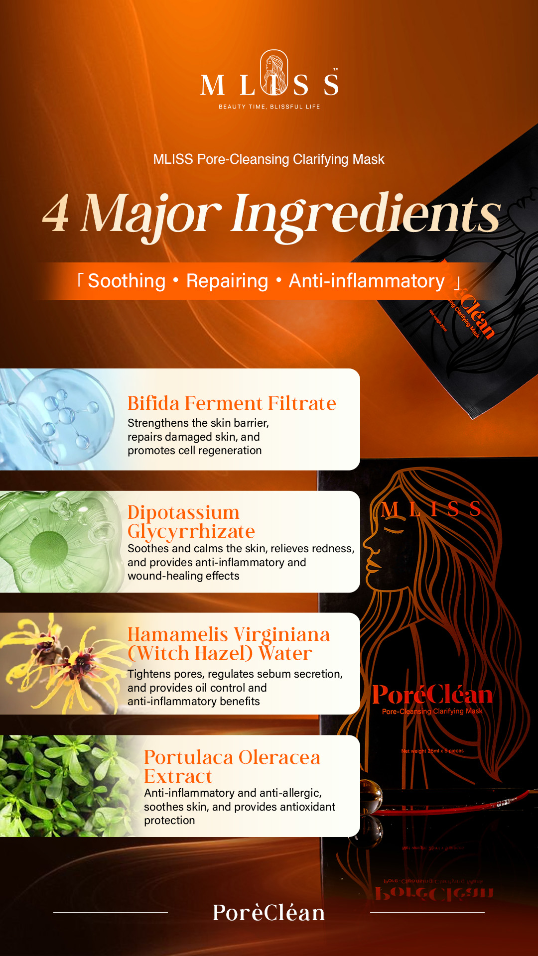 Bifida Ferment Filtrate, Dipotassium Glycyrrhizate & Portulaca Oleracea Extract
