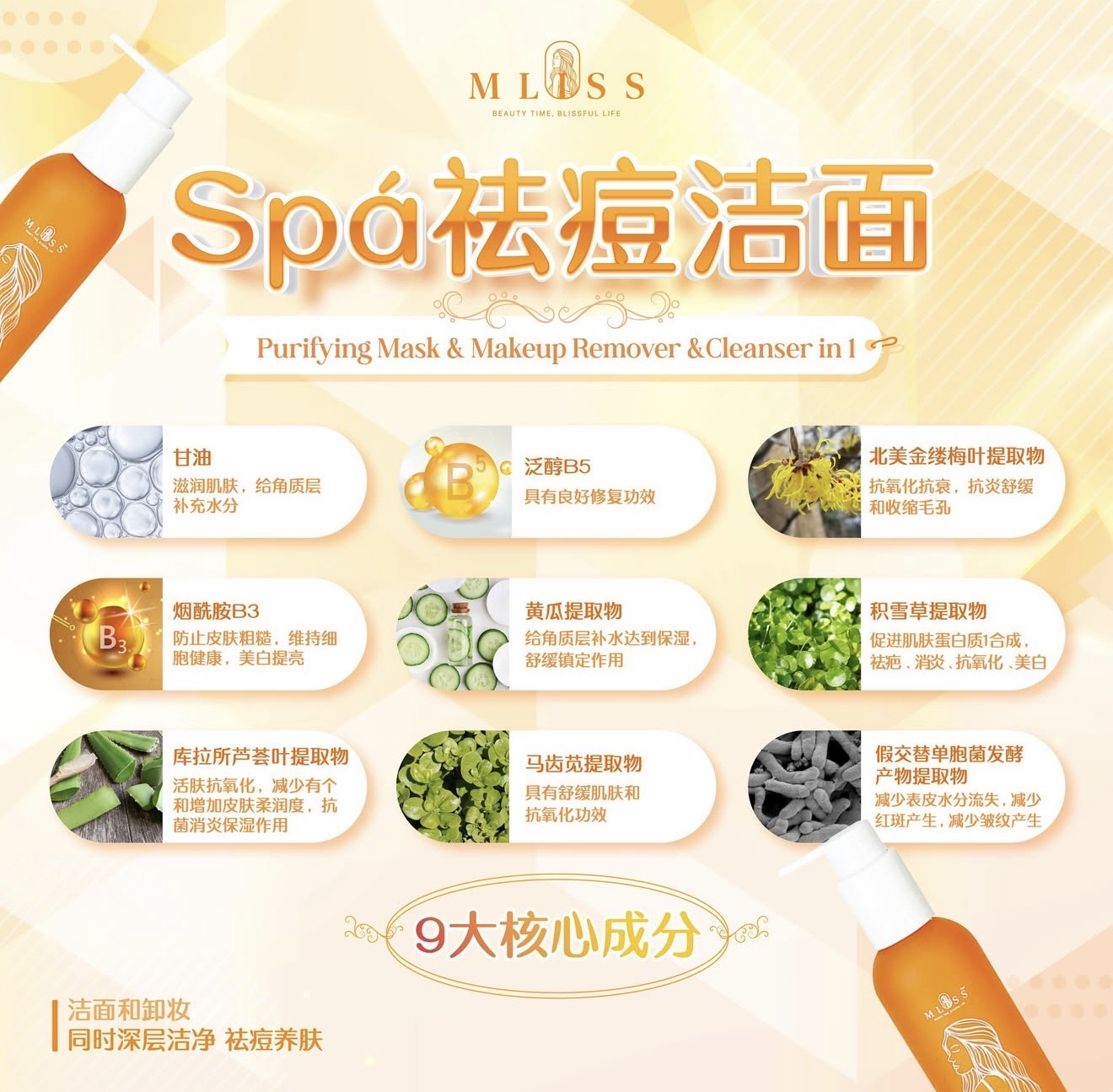 氨基酸温和配方：积雪草与烟酰胺修复