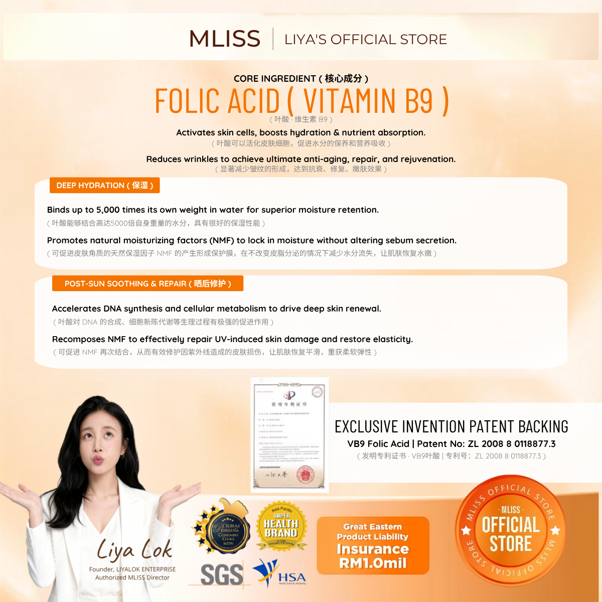 Folic Acid: Post-Sun Repair