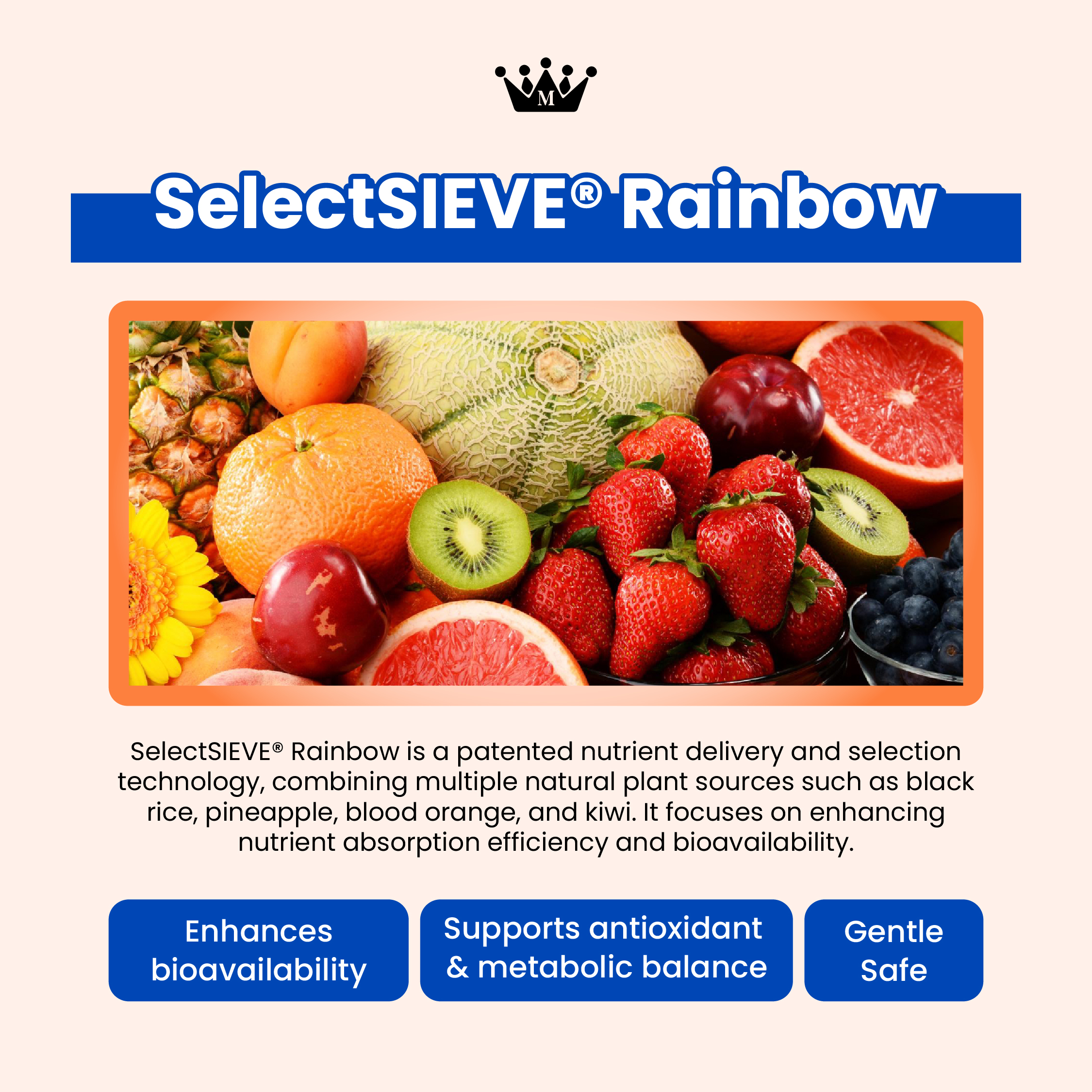 SelectSIEVE Rainbow - Ketersediaan Bio & Keseimbangan Metabolisme Antioksidan