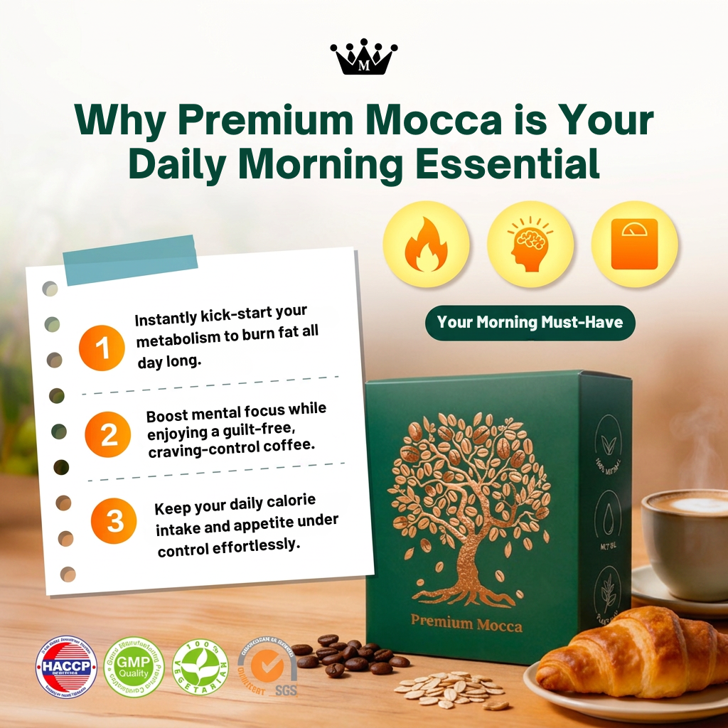 Why drink Premium Mocca in the morning? Morning weight loss coffee benefits