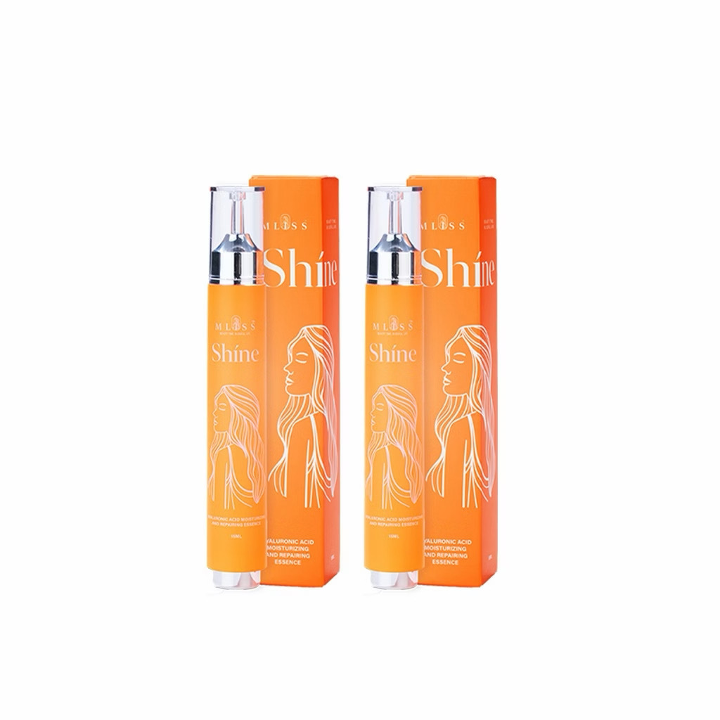 Two bottles of MLISS Shine 2.0 Hyaluronic Acid Essence 15ml topical skin booster