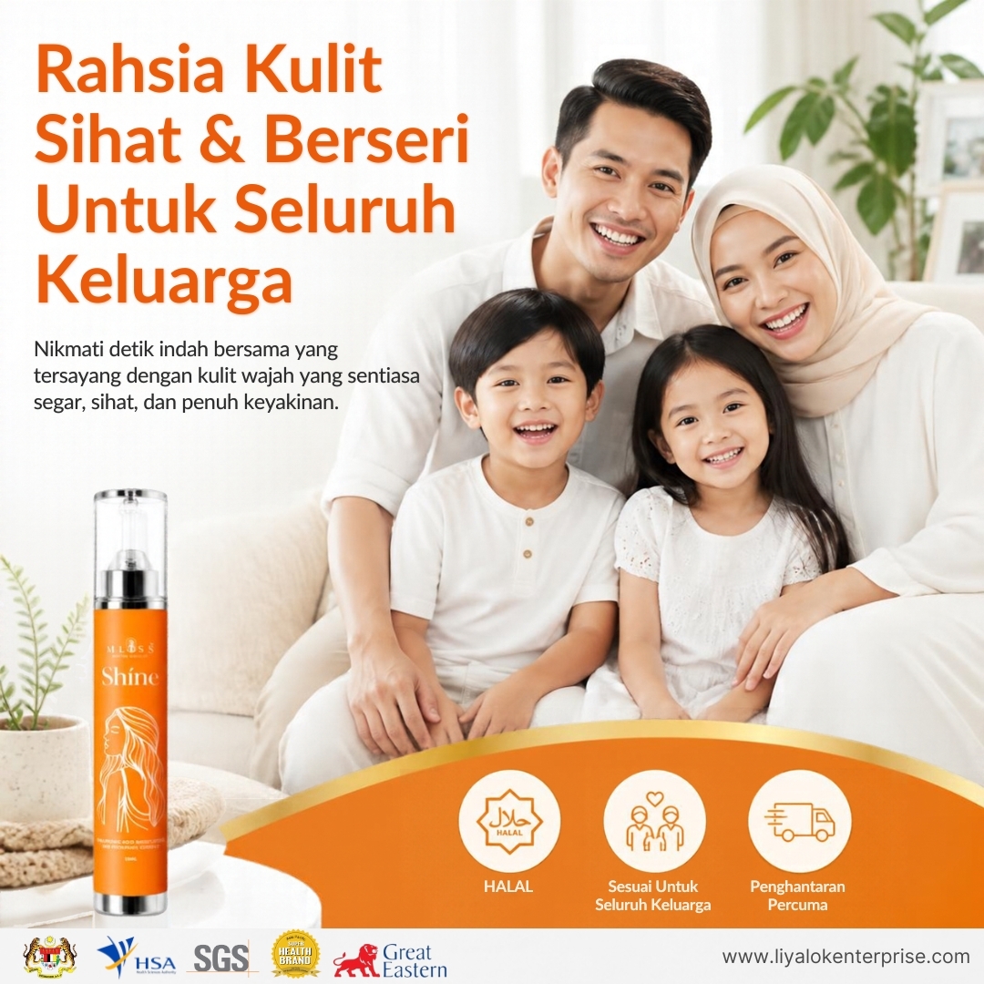 MLISS Shíne 2.0 Skincare Family Warmth and Daily Lifestyle Banner